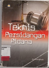 Image of Teknis Persidangan Pidana