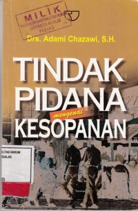 Image of Tindak Pidana mengenai kesopanan