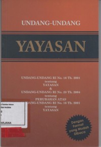 Image of Undang-Undang Yayasan