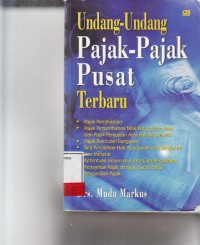 Image of Undang undang Pajak pajak Pusat terbaru