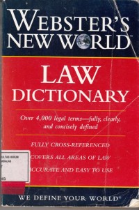 Image of Webster`s New World; Law Dictionary