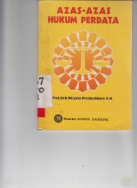 Image of Azas azas hukum perdata